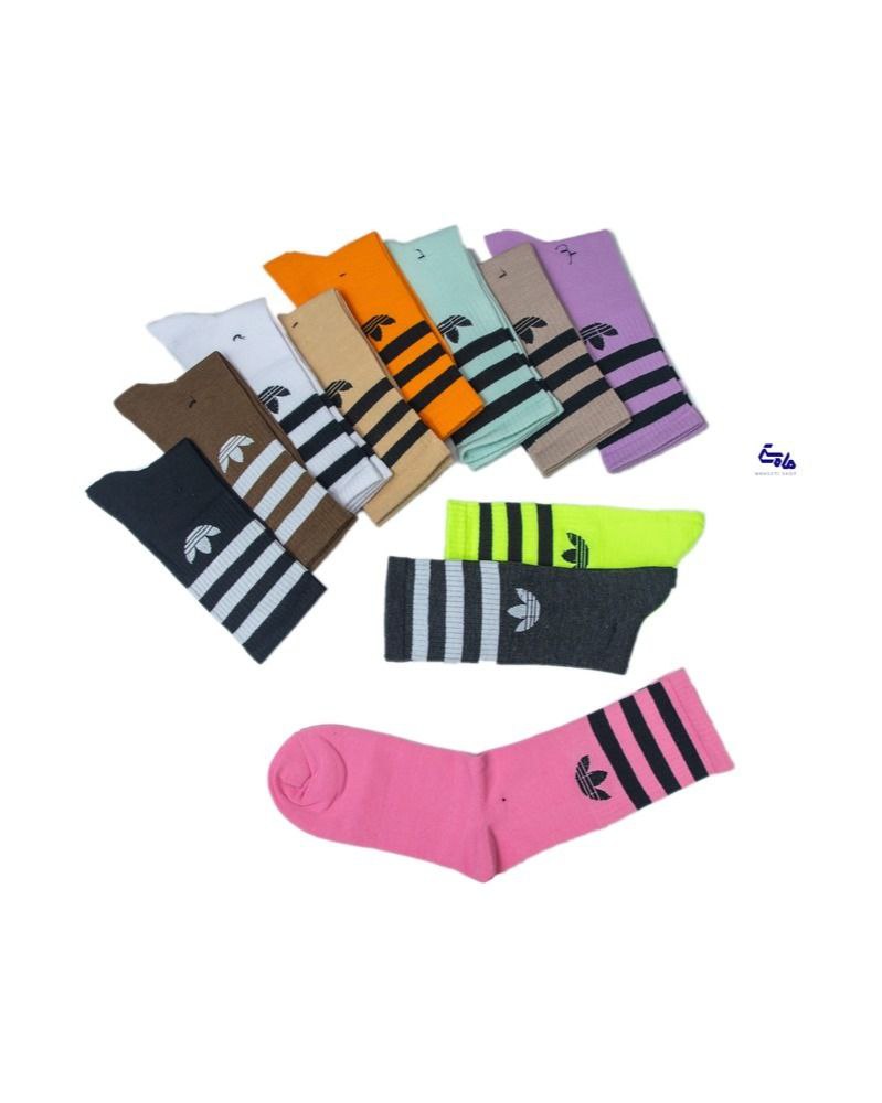 جوراب ساق بلند adidas کد 0741